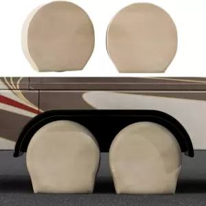 RV 트럭 및 트레일러용 옥스포드 캔버스 휠 타이어 커버 4개 직경 27~29인치 TCP 글로벌 세트