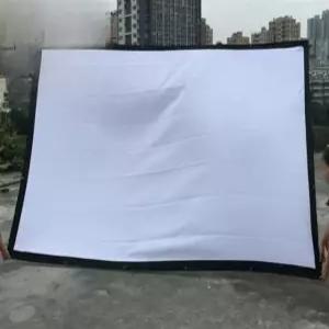 캠핑용 스크린 대형 야외 영화관 빔프로젝터 화면 삼각대 초대형 빅사이즈