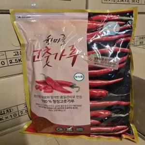 업소용 굵은 고춧가루 2.5kg 중분 한식용 중국산 윤성농산