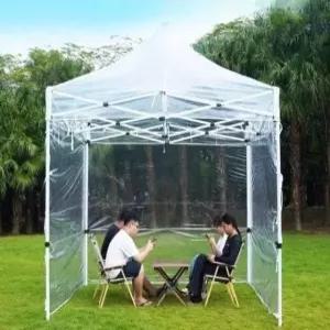 비닐덮개 투명천막 노점텐트 pvc 옥상 방풍 야외 프레임 지퍼 개폐식 커버