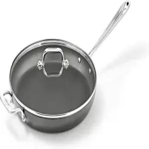 올클래드 HA1 하드 아노다이징 논스틱 프라이팬 12인치 인덕션 오븐 브로일러 안전 500F 뚜껑 350F 냄비 및