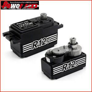 Power HD R12S 12KG 6.0-8.4V 고토크 티타늄 기어 듀얼 볼 베어링 서보 1/10 Rc 레이싱 카 오프로드 차량 4wd 장난감