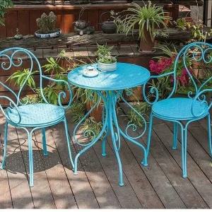 유럽 야외테이블세트 정원 의자 빈티지 테라스 베란다