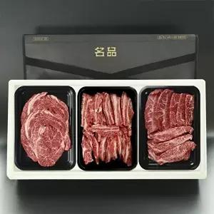 [장보리]투뿔 한우 구이용 프리미엄 선물세트 900g 꽃등심 갈비살 외