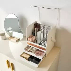 국산 뚜껑있는 화장품 정리함 화장대 메이크업박스 정리대 아크릴 수납함 보관함 립스틱 향수