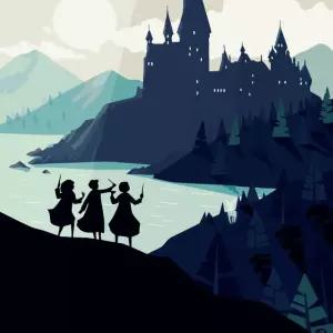 DIY 유화그리기 세트 40x50 해리포터아이러브페인팅 그림 그리기 액자 만들기 취미생활 용품 작품만들기