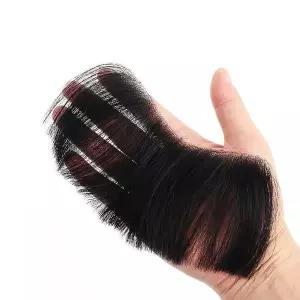 붙이는 남자 앞머리가발 중년 커버 헤어뽕 붙임머리