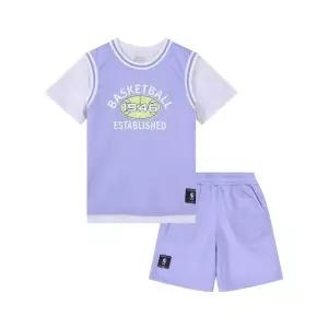 [롯데백화점]엔비에이 NBA 코트 리더 폴리 메쉬 세트(K252ST020P)