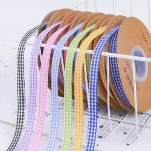 체크리본 선물 포장 부자재 끈 공예 데코 (1cm 45M)
