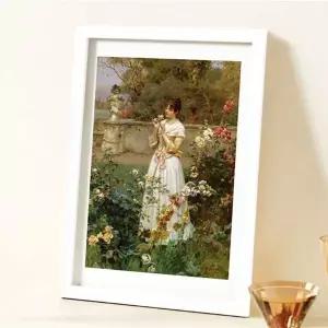 화이트 우드 고급 상장보관 A4 액자 나무액자