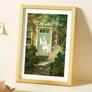 액자 상장보관 우드 A4 고급 나무액자 베이지