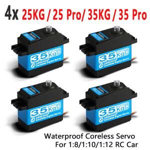 4X 코어리스 서보 25kg 35KG 고속 서보 프로 디지털 및 스테인리스 스틸 기어 서보 아두이노 서보 로봇 DIY, RC 자동차용