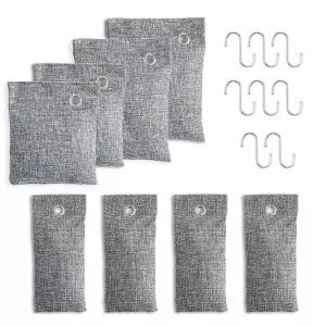 꿉꿉 8p 건조 대나무 탈취제 집 그레이 숯 차량