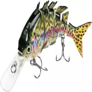 로즈 쿨리 낚시 미끼 농어 송어 톱워터 다중 조인트 수영 천천히 가라앉는 바이오닉 민물 소금물 실물과