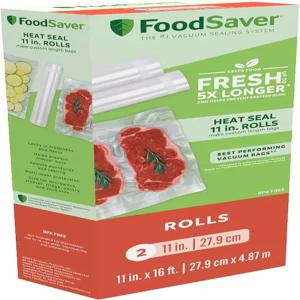 식품 보존을 위한 BPA 프리 다층 구조의 푸드세이버 11인치 x 16인치 진공 씰 롤 2팩