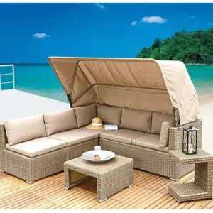 야외 테이블세트 라탄 수영장 루프탑 리조트 소파 휴양지 원목