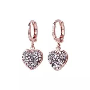 화이트 크리스탈 로즈골드 귀걸이 E348 오스트리아