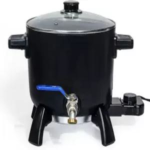 양초 만들기용 왁스 멜터 6Qts 캔들 멜팅 포트 소이 비누 베이스용 스파우트 쉽게 붓기 및 논스틱 템프