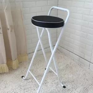 높은 의자 접이식 아일랜드 식탁의자 쿠션 스툴