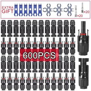 400/200/100/40/20/10 Pcs 광전지  광 커넥터 키트 PV/MC 케이블 용 1000V 30A 패널 Solor 2.5/4/6mm2