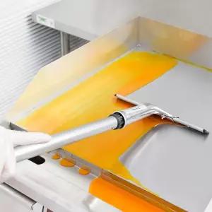 긴자루 철판요리 전집 그릴 청소기 스퀴지 밀대 청소솔 부침개