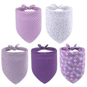 여자아이와 남자아이를 삼각형 5팩 리버서블 반려동물 반다나 스카프 포치 위한 커치 반려견