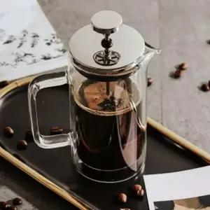 커피추출기 프렌치프레스 이중 내열 유리머신 미니 메이커 휴대용 캠핑사은품 캠퍼선물 용품 플런저