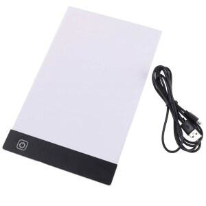 A5 LED 드로잉 태블릿 얇은 아트 스텐실 보드 라이트 박스 트레이싱 테이블 패드, 5D 다이아몬드 페인팅 풀 드릴 자수, 크로스 스티치 엠보싱, 재봉 프로젝트 등을 위한 제품입니다