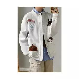 솔저스2 남성 귀여운 캐릭터 슬림핏 타월 자수 맨투맨 점퍼 캐주얼 야구 OPH1