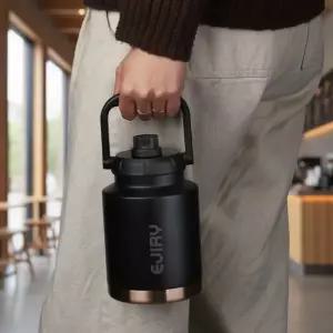 대용량 보온보냉 1L 스텐 텀블러 캠핑 워터저그 골드 색상