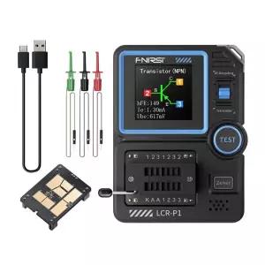 FNIRSI LCR-P1 트랜지스터 테스터 멀티 다이오드 3극 커패시턴스 저항 측정기 ESR MOSFET IR 다기능 화상