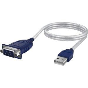 SABRENT USB 2.0에서 직렬9핀 DB 9 RS 232 변환 케이블 다작 칩셋 헥스너츠 Windows 11 /10 /8.1 /8 /7 /VISTA /XP Mac OS X 10.6 이상 2.5피트CBDB9P