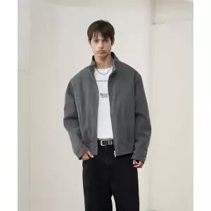 SPERONE 하이넥 캔버스 스트럭처 자켓 (차콜)