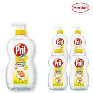 4개 x 찌든때 고농축 베이킹소다 퓨어레몬 헨켈 주방세제 700ml 프릴 기름때