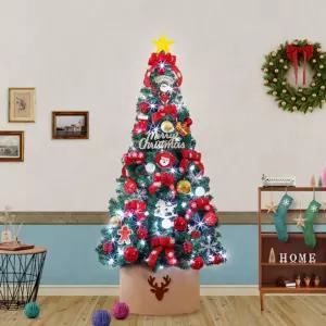 180cm 산타 글로리 트리 풀세트(전구포함)크리스마스 나무 파티장식 성탄절 인테리어 홈파티 겨울 가정용