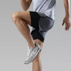 남성 운동복 이중 레깅스 반바지 크로스핏 헬스 배드민턴 라이딩용