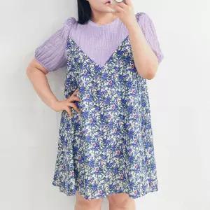 플로리아 빅사이즈 뷔스티에원피스 루즈핏 데일리룩 롱원피스