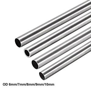 1pcs OD 6mm 7mm 8mm 9mm 10mm 304 스테인레스 스틸 원형 튜브 250mm 길이 원활한 스트레이트 파이프