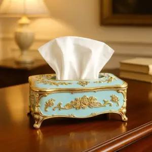 럭셔리 커버 티슈 사각 케이스 신혼부부선물 해외여행 여행용