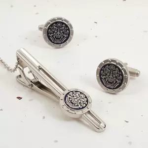 ()문양넥타이핀 커프스set도깨비 세트 남성용