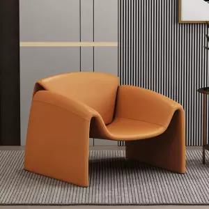 1인소파 싱글 에코 카페 고탄성 1인용 가죽 레더 의자