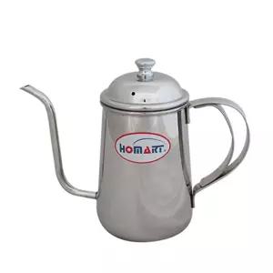 드립포트(유광) 0.7L 커피 원두 아메리카노 실버 도구 주전자 용품 소품