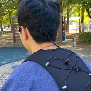 안경목걸이 길이조절 안경 스트랩 실리콘 목걸이 블랙