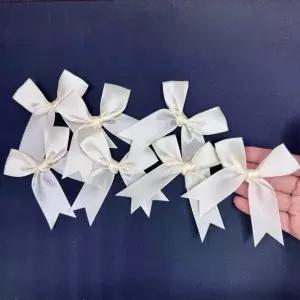 리본리본완제품 리본완제품 선물포장 장식 화이트 50P