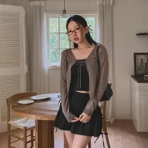 [신세계라이브쇼핑][옷자락] 여자 브이넥 라이트 시스루 린넨 가디건