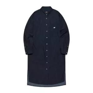 [매장정품] 리 LEE 데님 셔츠 롱 원피스 인디고 로우 LE2503OP60IR