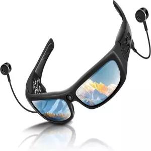블루투스가 장착된 카메라 안경 스마트 선글라스 1080P 스포츠 액션 비디오 이어폰이 남성용 야외 편광