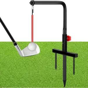 포엔 1세트 골프 스윙 트레이너 트레이닝 아이언 연습 그루버 3개 높이 실내 시뮬레이터 액세서리 보조 장
