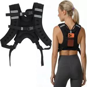 미콜로 무게 조끼 여성 및 남성용 8파운드/12파운드/16파운드 걷기 달리기 근력 운동을 위한 반사