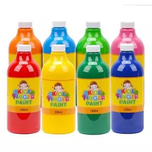 키즈 핑거페인트1000ml 8색 세트미술 영아 어린이 아트 물감 손가락